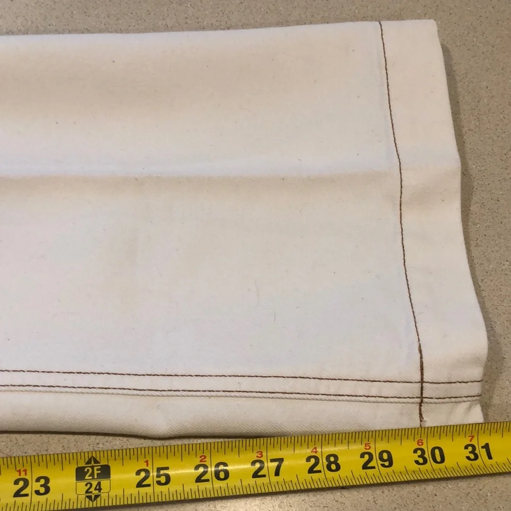 GAP LONG AND LEAN DENIM JEANS OFF WHITE SIZE 6